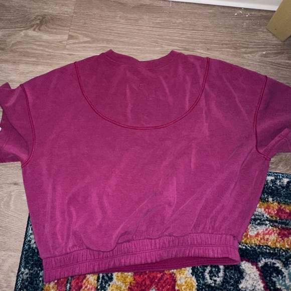 Lululemon Pink Soft Stream Gathered Tee - Picture 2 of 4
